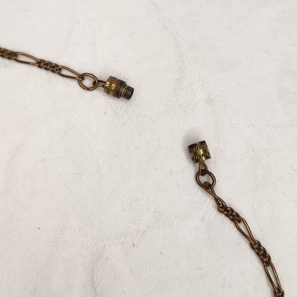 Vintage Brass Locket Necklace - Picture 6 of 9